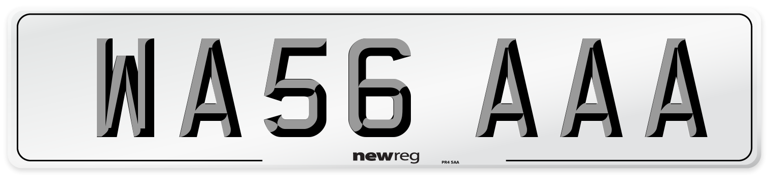 WA56 AAA Number Plate from New Reg